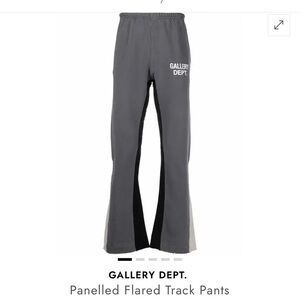 Gallery Dept Gray & Black Paneled Flare Track Pants